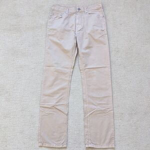 Faconnable Khaki Pants Mens 32R Beige Tan Chinos Office Work Preppy Smart Casual